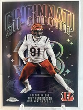 2025 TOPPS CHROME - ALL-CHROME - TREY HENDRICKSON - BENGALS - REFRACTOR