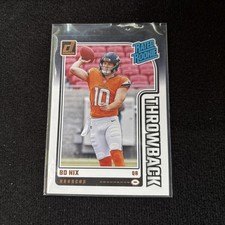 2024 Rated Rookie Donruss Throwback Bo Nix Denver Broncos