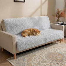 Washable Anti-Slip Dog Bed Mat, Plush Couch Cover for All Dog Sizes, 52"x82