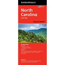 Rand McNally Easy to Read: North Carolina State Folded Map