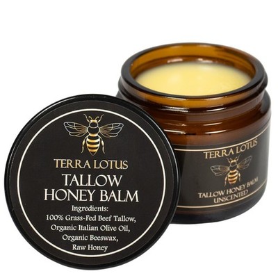 Tallow and Honey Balm for FaceBeef Tallow for Skin Organic Grass-fed Beef