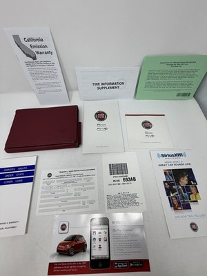 2013 Fiat 500 500c Owners Manual OEM Set
