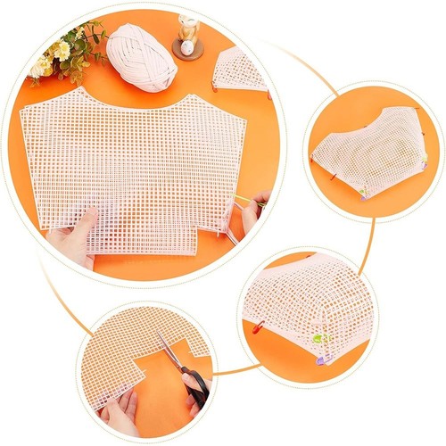 Durable Bag Mesh Grid White Mesh Cloth Handbag Accessories Canvas Bag Sheets - Picture 3 of 7