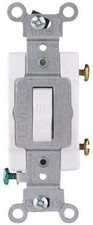 Leviton Mfg S08-CS120-02W White Commercial Grade AC Quiet Switches Toggle