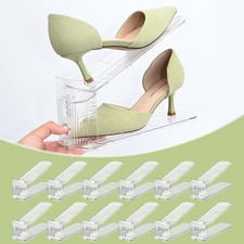 12-Pack Clear Shoe Slots Organizer for Closet Adjustable Shoe Stacker Space