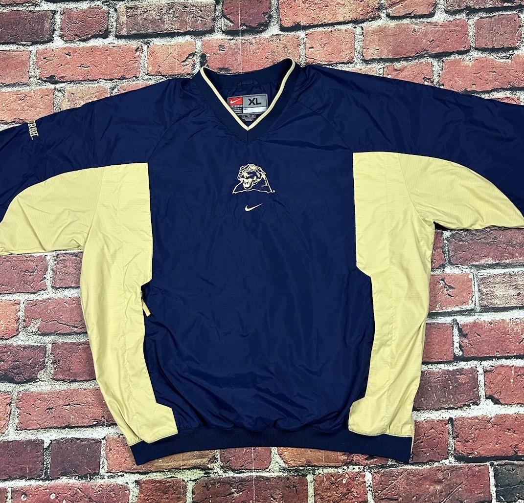 SACAI X NIKE Giacca a vento vintage Nike Pittsburgh Panthers Center Swoosh zip laterale uomo XL