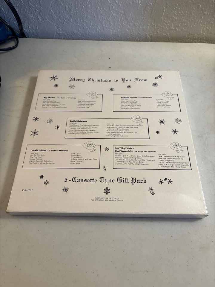 SOULFUL CHRISTMAS GIFT SET FIVE CASSETTES VARIOUS ARTISTS SNOWFLAKE RECORDS NEW - Image 2 of 2