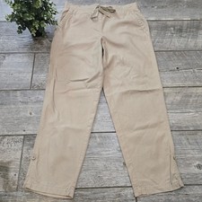 Talbots Khaki Casual Relaxed Business Casual Weekend Pants, Size 6