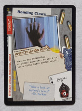 The X-FILES Trading Card Game 1996 COMBAT Rending Claws Used