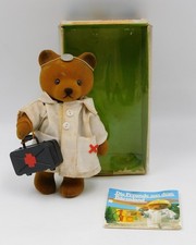 Simba Doktor B&auml;r Arzt Pl&uuml;sch Teddy Bear Vinyl Puppy 12 Cm Deutschland 1980