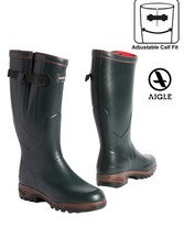 Ladies Aigle Parcours 2 ISO Neoprene Lined Wellington Boots UK 7.5 EU 41 Green