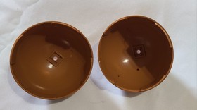 LEGO Star Wars Planet Series Globes -Green Tatooine/Endor 9675 & Orange Geonosis
