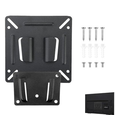 Bansusu 1SET 14-27 Zoll Monitor Wandhalterung Ultra Slim Fest Schwarz 