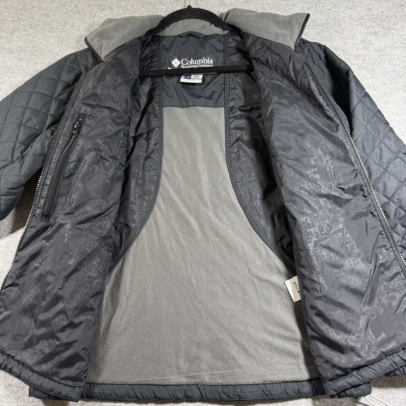 Vintage Columbia Core Interchange Jacket Womens M Black Quilted Insulated Coat thumbnail 3