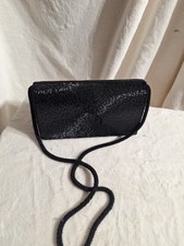 Stunning Black Beaded Evening Bag