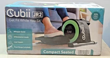 Cubii JR2 Compact Seated Elliptical Under Desk Exercise Machine- Black Green NEW