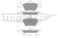 Bremsbelagsatz Scheibenbremse Tomex Brakes Tx 11-471 FüR Mercedes Klasse W210