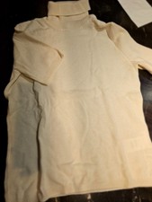 🤍 Peter Hahn Cashmere – 100% Kaschmir Rollkragenpullover – Creme/Elfenbein