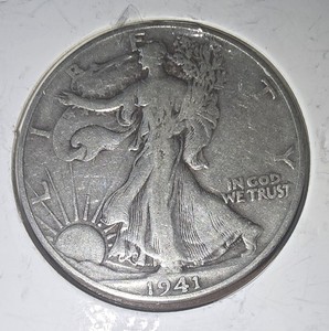 1941-D 50C Walking Liberty Half Dollar