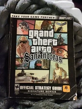 🔥Brady Games Official Grand Theft Auto San Andreas PS2 Strategy Guide W/ Map🔥