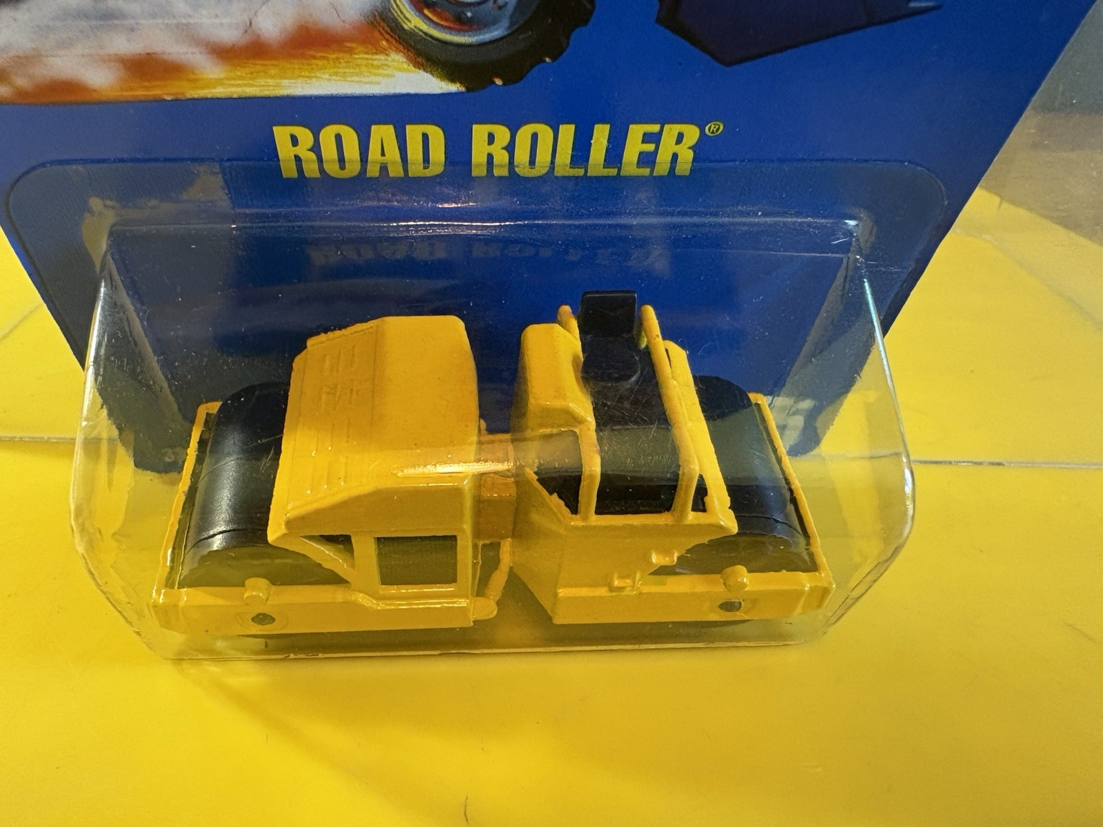 1991 Hot Wheels ROAD ROLLER #55 NIP IN PROTECTOR PACK  RARE HTF