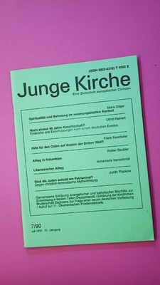 163782 JUNGE KIRCHE 7/90 eine Zeitschrift europäischer Christen