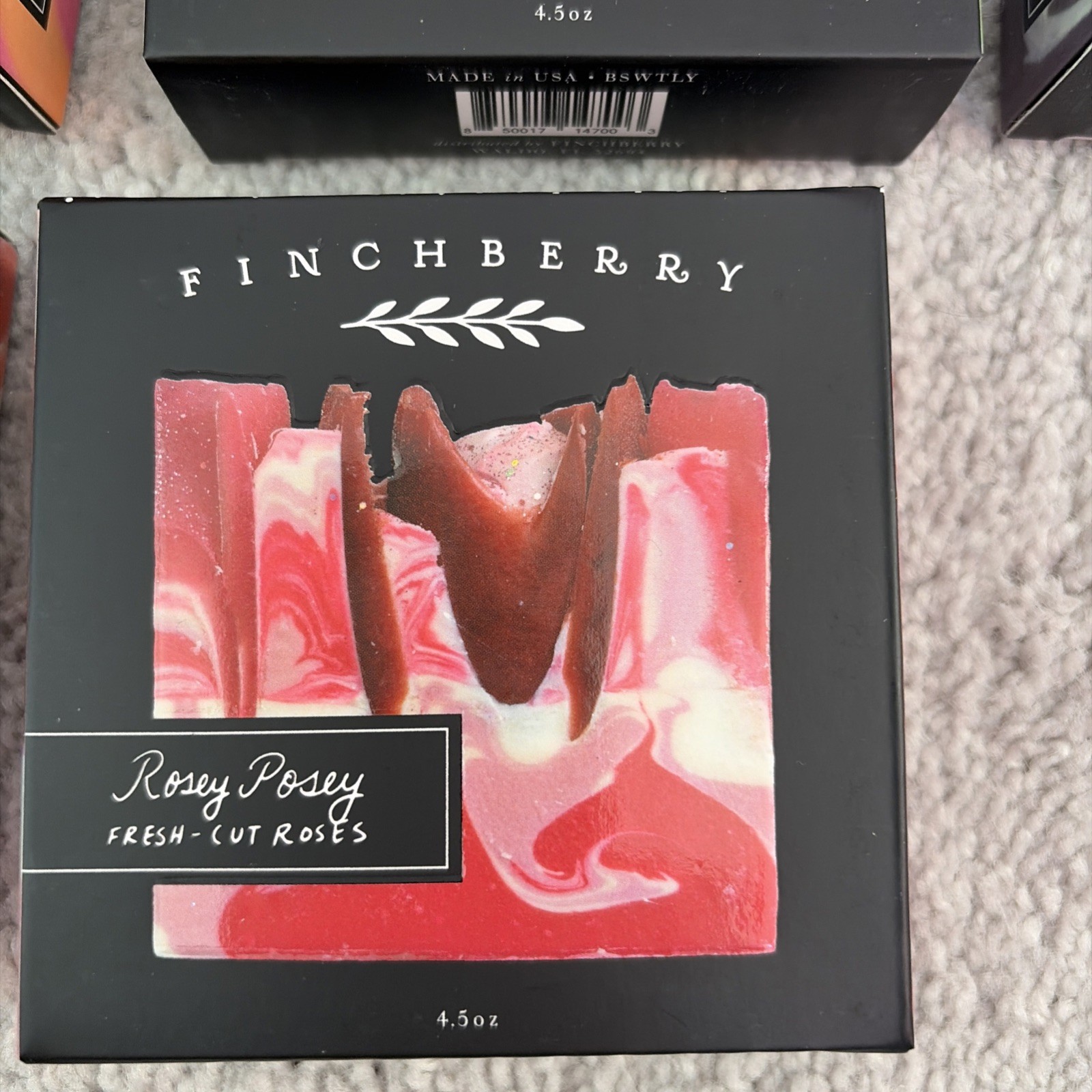 FINCHBERRY Set Of Six Different Fragrances Soap Gourmet Handcrafted Soap
