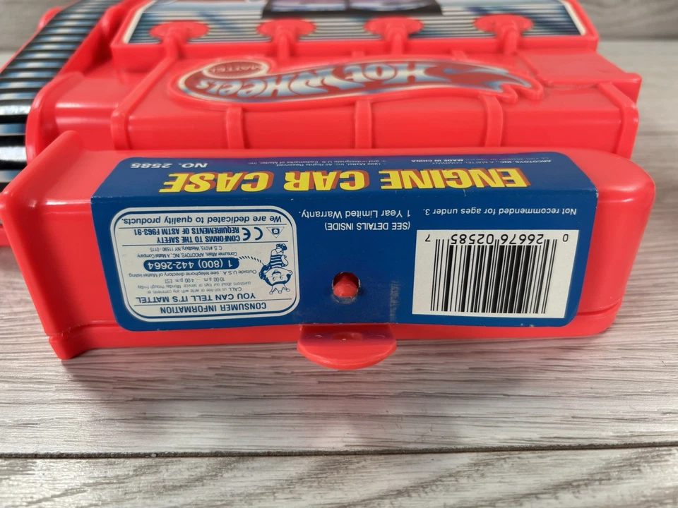 Hot Wheels Car Case Engine 1992 25-Year Anniversary NOS Toy Storage Mattel New - Image 3 of 4