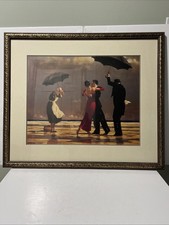 Beautiful Signed Matted Framed Print “The Singing Butler”By Jack Vettriano 33x28