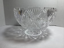 House Of Waterford Crystal 9.75” Footed Centerpiece Bowl- Sawtooth Edge - Used