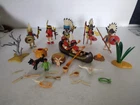 Vintage Geobra Playmobil Figure Lot 1974 Native Americans Indians Accessories