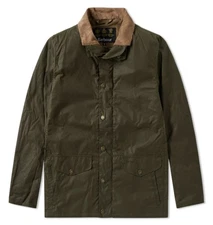 * BARBOUR ORKNEY MENS EXTRA LARGE/XXL GREEN OLIVE WAX JACKET/COAT * NEW
