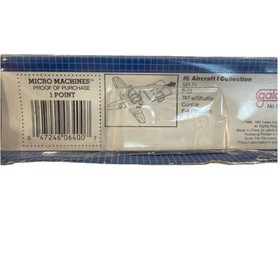 Vtg 1987 Micro Machines #6 Aircraft 1 Collection Galoob Original Pkg No. 6400