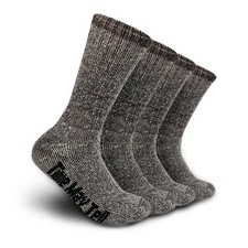 Mens Merino Wool Hiking Cushion Socks Thermal Warm Crew Winter Boot Socks Pac...