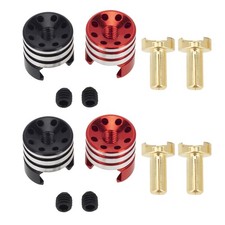 New Battery Heatsink Bullet Plugs & Grips Set For 1/10 Off-Road Truck RC Car