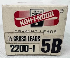 12 boxes Koh-I-Noor drawing leads 72 pcs - 2200-I  5B - full case - new unused