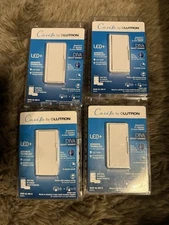 (4) lot Lutron DIVA Caseta Smart LED+ Dimmer DVRF-6L-WH-R