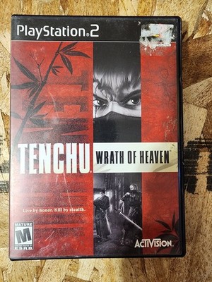 ACTIVISION TENCHU: WRATH OF HEAVEN PLAYSTATION 2 PS2 GAME DISC WITH CASE & DECAL