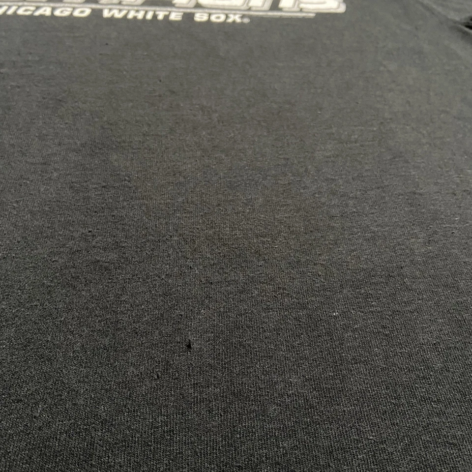 Camiseta Chicago White Sox Mediana Negra 2005 Serie Mundial Campeones Béisbol MLB Foto 4 de 4