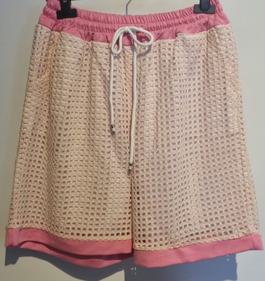Italy, Damen Hose, Freizeithose, kurze Hose, Shorts, Einheitsgröße, ROSA