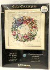 Dimensions Garden Bouquet Counted Cross Stitch Kit Presorted Thread 14 Count