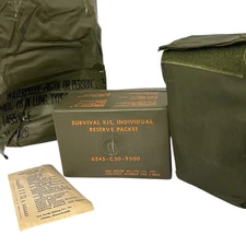 Vietnam War Special Forces Survival Kit Reserve Complete/Unopened MACV-SOG Pouch