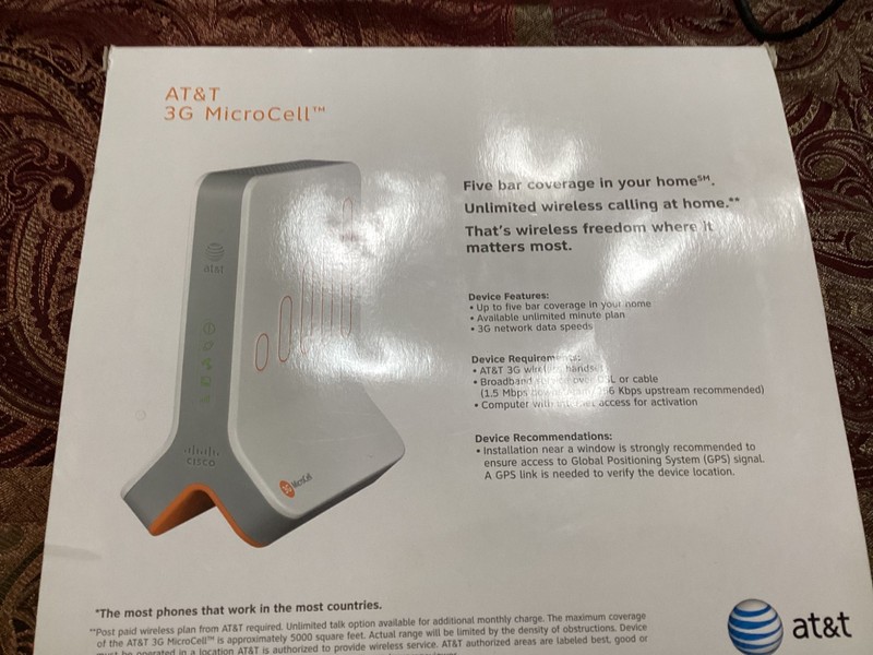 AT&T Microcell Wireless 3G Cell Signal Booster Tower Antenna Cisco Systems