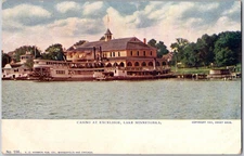 Antique 1904 Postcard Casino at Excelsior Lake Minnetonka Minnesota Hammon Color