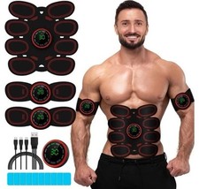 EMS Abdominal Muscle Toning Trainer ABS Stimulator Toner Fitness Binder Gym Belt