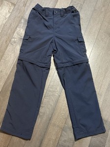 L.L. Bean Pants Boys Size 10 Zip Off Convertible Cargo Gorpcore Blue Hiking LN