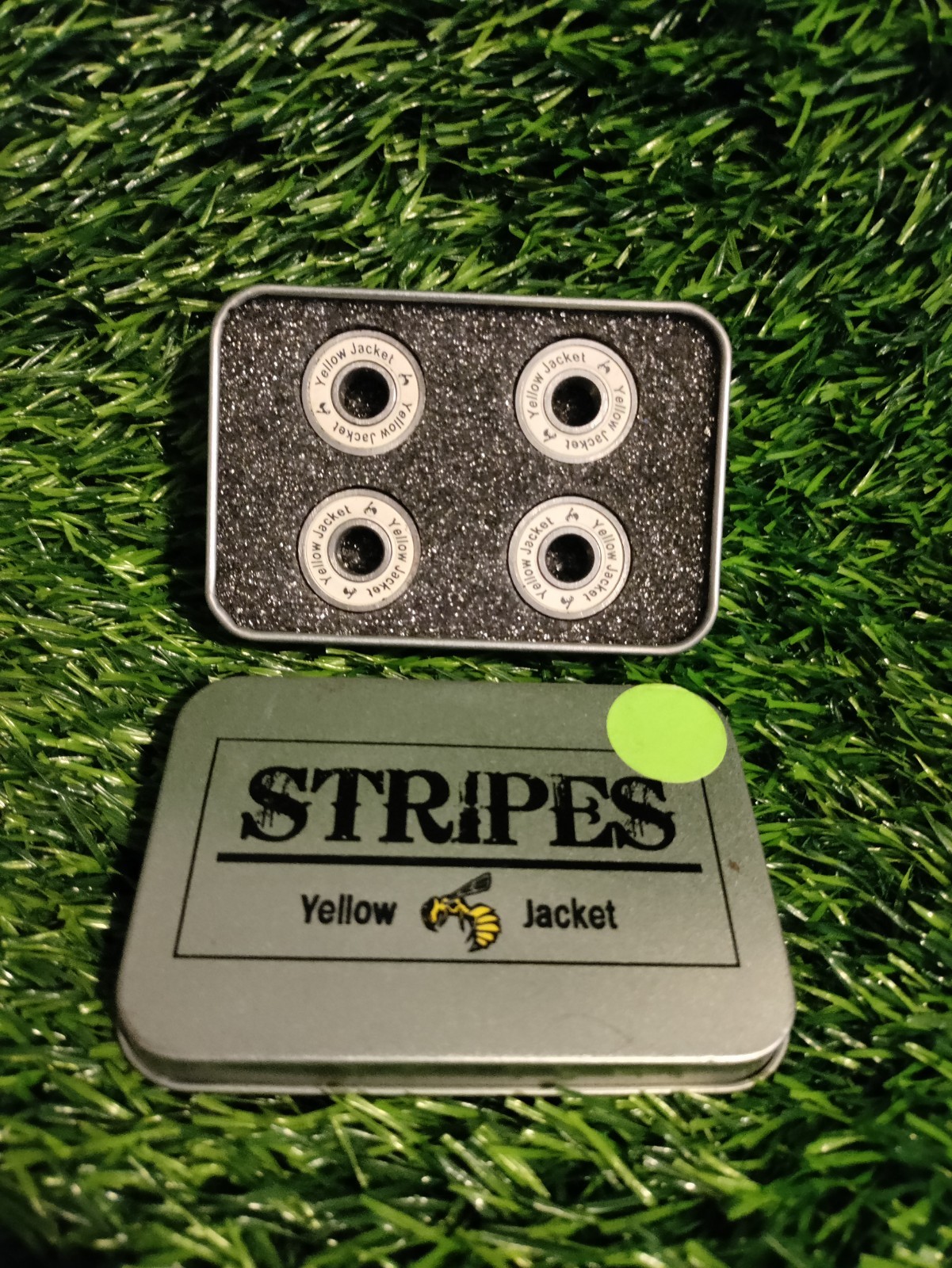 Stripes Yellow Jacket Skateboard Bearings