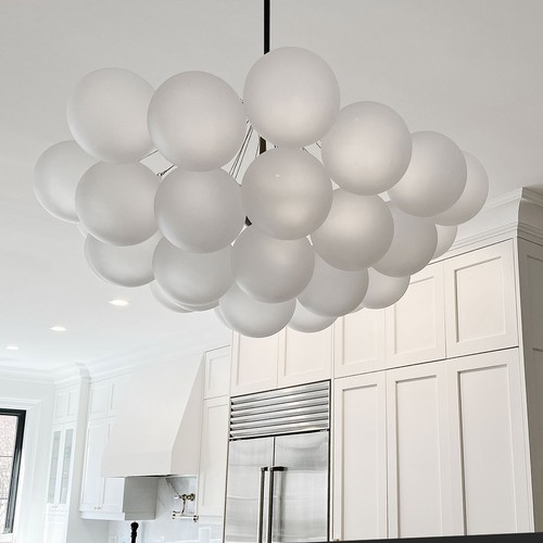 Dainolite MLS-358C-FR Miles 8 Light 36"W Abstract Chandelier - Chrome - Picture 10 of 12