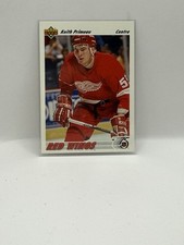 1991 - 1992 Upper Deck NHL Hockey Card #258 Keith Primeau Red Wings (French)