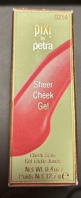 Pixi by Petra Sheer Cheek Gel In Rosy Hydrating Oil-Free Blush Single 0.4oz 0214